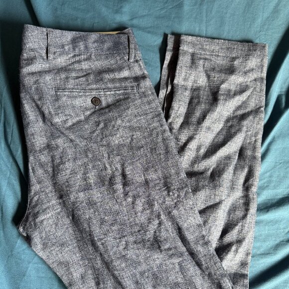 Club Monaco Pants Connor Modern Slim Fit CHAMBRAY 34x32 $169 - Picture 1 of 5